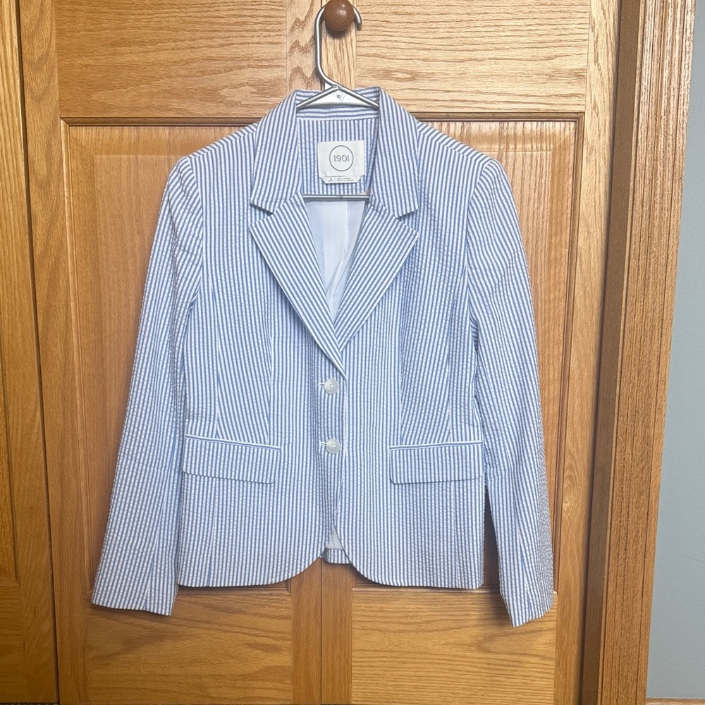 1901 Blue and White Striped Jacket